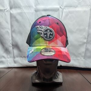 Tennessee Titans NFL 39 Thirty Medium-Large New Era Intercept Cancer Fitted Hat